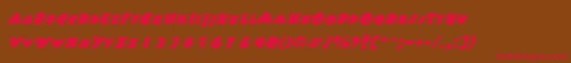fuente FatsoItalic – Fuentes Rojas Sobre Fondo Marrón