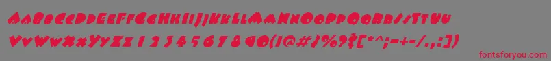 fuente FatsoItalic – Fuentes Rojas Sobre Fondo Gris