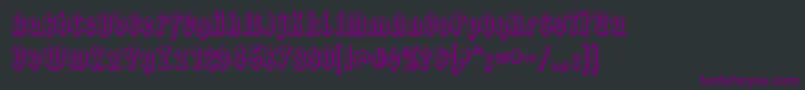 SquealerembossedRegular Font – Purple Fonts on Black Background