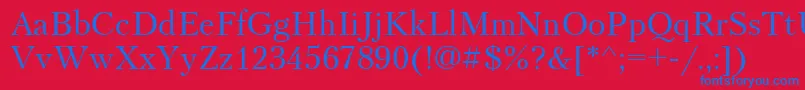 PetersburgCyrillic Font – Blue Fonts on Red Background