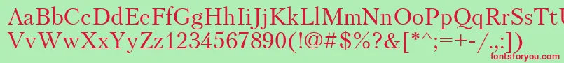 PetersburgCyrillic Font – Red Fonts on Green Background