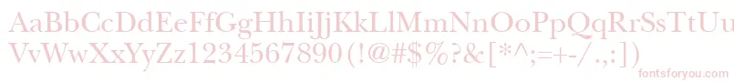 ItcNewBaskervilleLtRoman Font – Pink Fonts on White Background