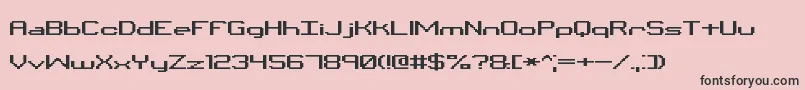 Шрифт BinaryXChrBrk – чёрные шрифты на розовом фоне