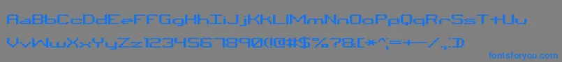 BinaryXChrBrk Font – Blue Fonts on Gray Background