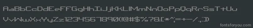 Шрифт BinaryXChrBrk – серые шрифты на чёрном фоне
