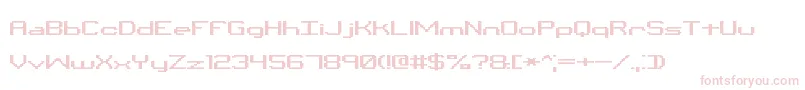 BinaryXChrBrk Font – Pink Fonts on White Background