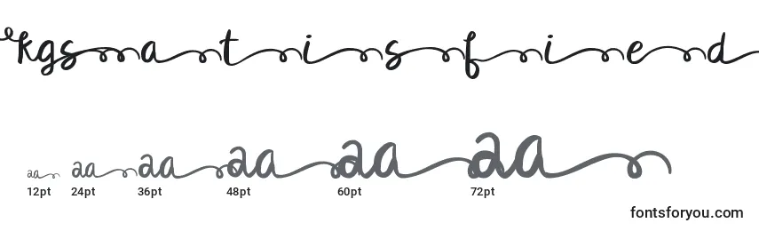 Kgsatisfiedscriptalt Font Sizes
