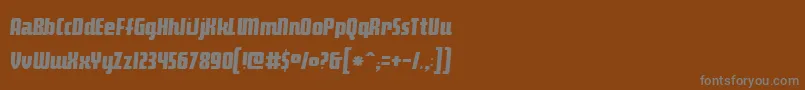 Makio Font – Gray Fonts on Brown Background
