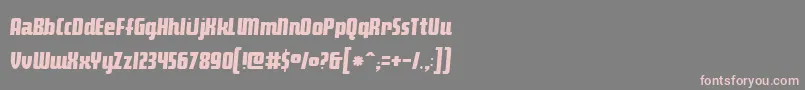 Makio Font – Pink Fonts on Gray Background