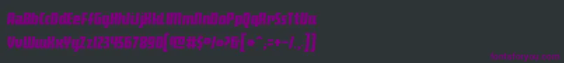 Makio Font – Purple Fonts on Black Background