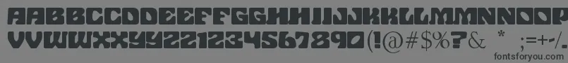 JohnWayneFord Font – Black Fonts on Gray Background