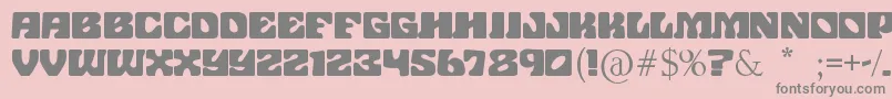 JohnWayneFord Font – Gray Fonts on Pink Background