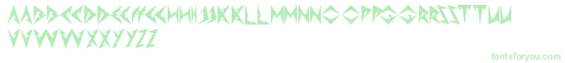 ShinobiNinja Font – Green Fonts on White Background