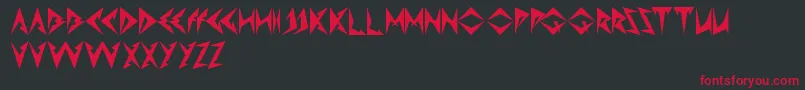 ShinobiNinja Font – Red Fonts on Black Background