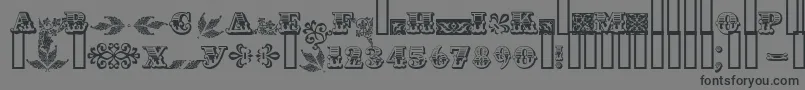 Asylbekm05.Kz Font – Black Fonts on Gray Background