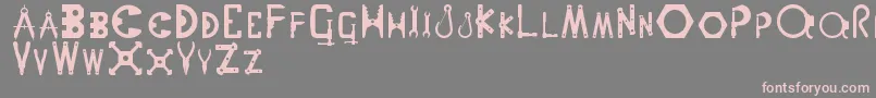 Nutsnbolts Font – Pink Fonts on Gray Background