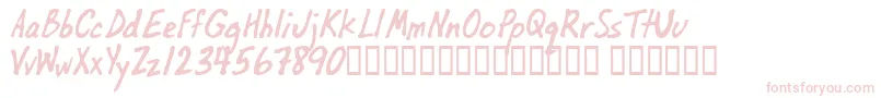 Oilbats Font – Pink Fonts on White Background