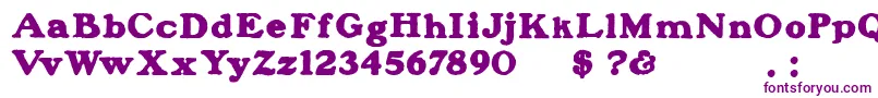 BlanchardInland Font – Purple Fonts on White Background