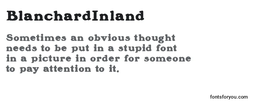 BlanchardInland Font