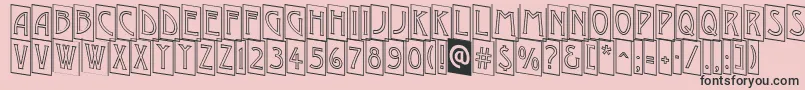 AModernocmotldn Font – Black Fonts on Pink Background