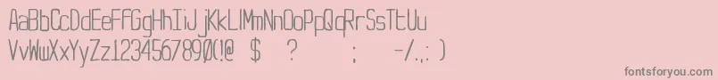 YachtingType Font – Gray Fonts on Pink Background