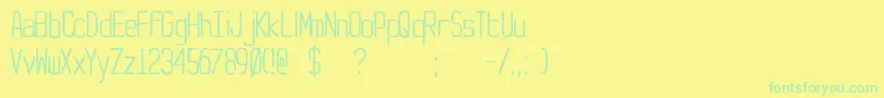 Подробнее о шрифте YachtingType Шрифт YachtingType – зелёные шрифты на жёлтом фоне