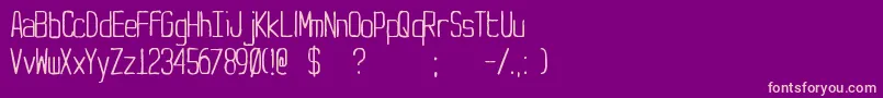 YachtingType Font – Pink Fonts on Purple Background