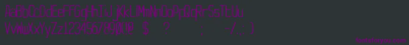 YachtingType Font – Purple Fonts on Black Background