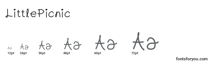 LittlePicnic Font Sizes
