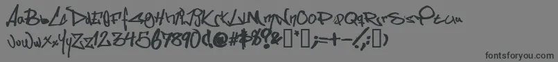 Somesb Font – Black Fonts on Gray Background