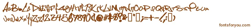 Шрифт Somesb – коричневые шрифты на белом фоне