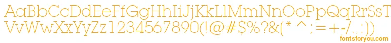 LubalinGraphExtraLightBt-fontti – oranssit fontit