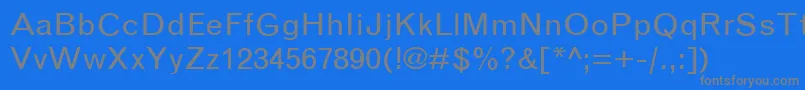 GranbrookRegular Font – Gray Fonts on Blue Background