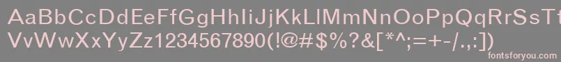 GranbrookRegular Font – Pink Fonts on Gray Background