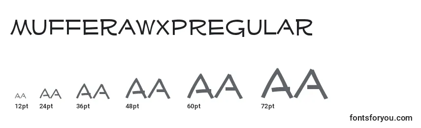 Размеры шрифта MufferawxpRegular