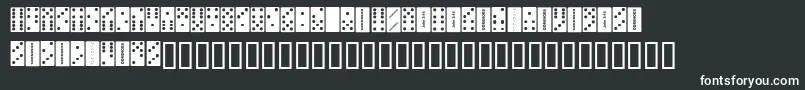 フォントDominoes – 白い文字