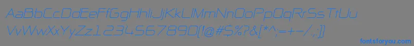 Weitere Informationen zur NpNaipolAllInOneItalic-Schriftart NpNaipolAllInOneItalic-Schriftart – Blaue Schriften auf grauem Hintergrund