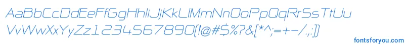 Шрифт NpNaipolAllInOneItalic – синие шрифты