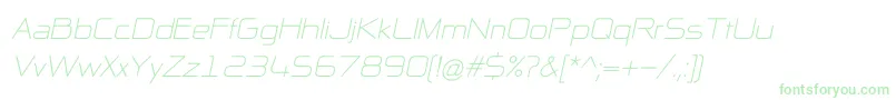 NpNaipolAllInOneItalic-fontti – vihreät fontit