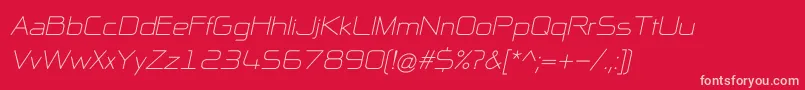 fuente NpNaipolAllInOneItalic – Fuentes Rosadas Sobre Fondo Rojo