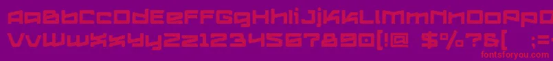 More about Logofontik4fStripesRegular Font Logofontik4fStripesRegular Font – Red Fonts on Purple Background