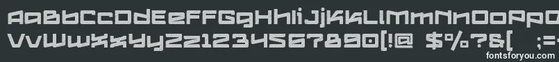 Logofontik4fStripesRegular Font – White Fonts on Black Background