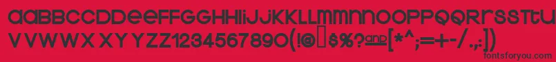 Kravet Font – Black Fonts on Red Background