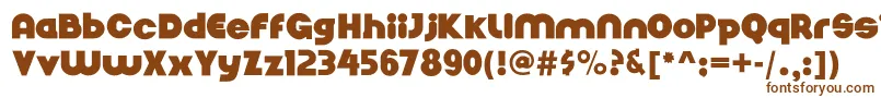 Nickelbumpy Font – Brown Fonts on White Background