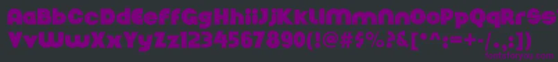 Nickelbumpy-fontti – violetit fontit mustalla taustalla