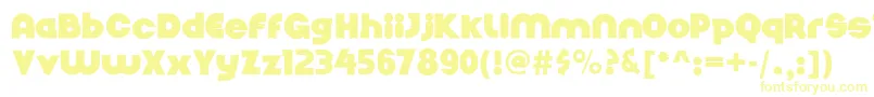 Шрифт Nickelbumpy – жёлтые шрифты