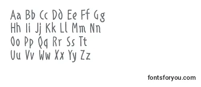 Schriftart Alphabetismhand