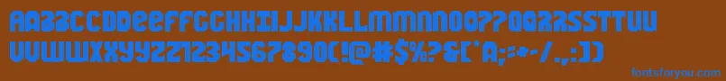 Шрифт Warnationexpand – синие шрифты на коричневом фоне