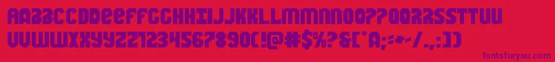 Шрифт Warnationexpand – фиолетовые шрифты на красном фоне
