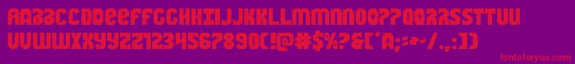 Шрифт Warnationexpand – красные шрифты на фиолетовом фоне